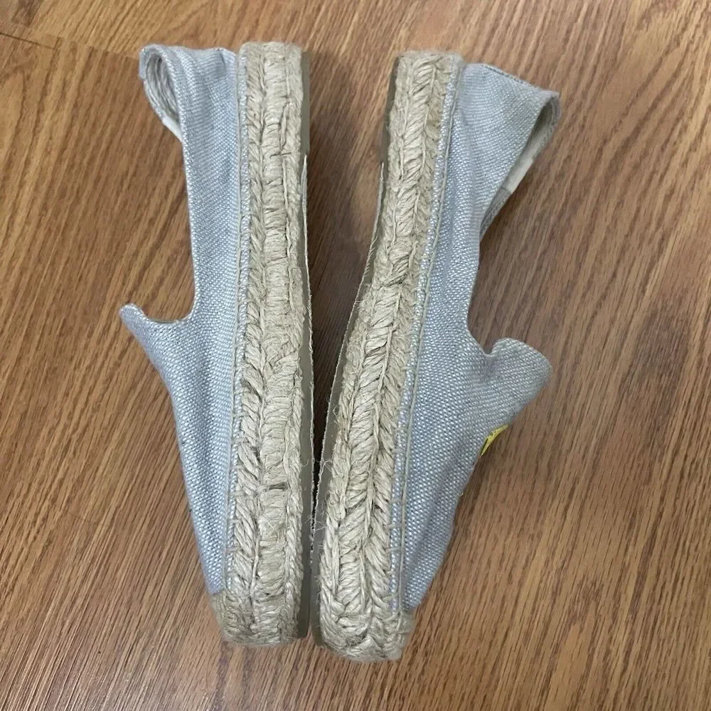 Soludos Woven Platform Slip-On Espadrilles Lemon US size 7